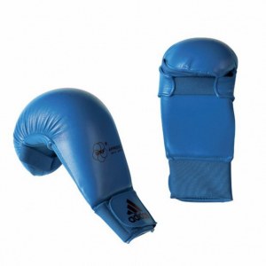 Перчатки (накладки) для карате WKF ADIDAS синие